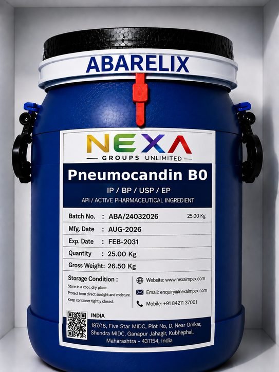Pneumocandin B0 Manufacturer & Supplier in India packaged and supplied by NexaImpex